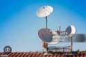 Dish satellite installation